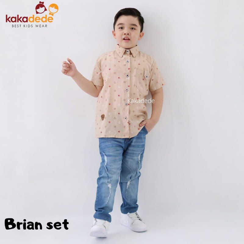 Afsheenastore Setelan Kemeja Anak Laki Laki Briyan By Kakadede