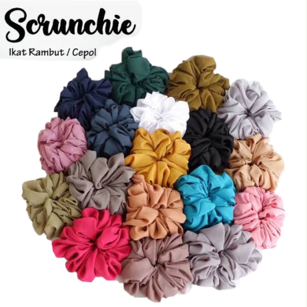 Scrunchie Jumbo Cepol Hijab  / Iket Rambut Scrunchie / Scrunchie Premium Murah Meriah