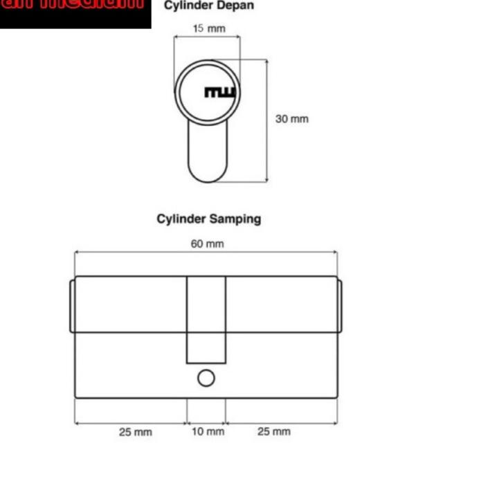 Termurah KNOP SILINDER PUTAR KUNCI PUTAR KECIL silinder putar untuk kunci kecil dan medium cylinder 