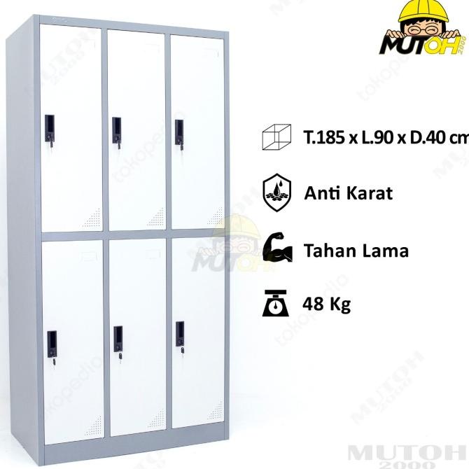

TERBARU LOKER BESI LOCKER BESI 6X PINTU - LC306 - AMBIL DITOKO STOK TERBATAS