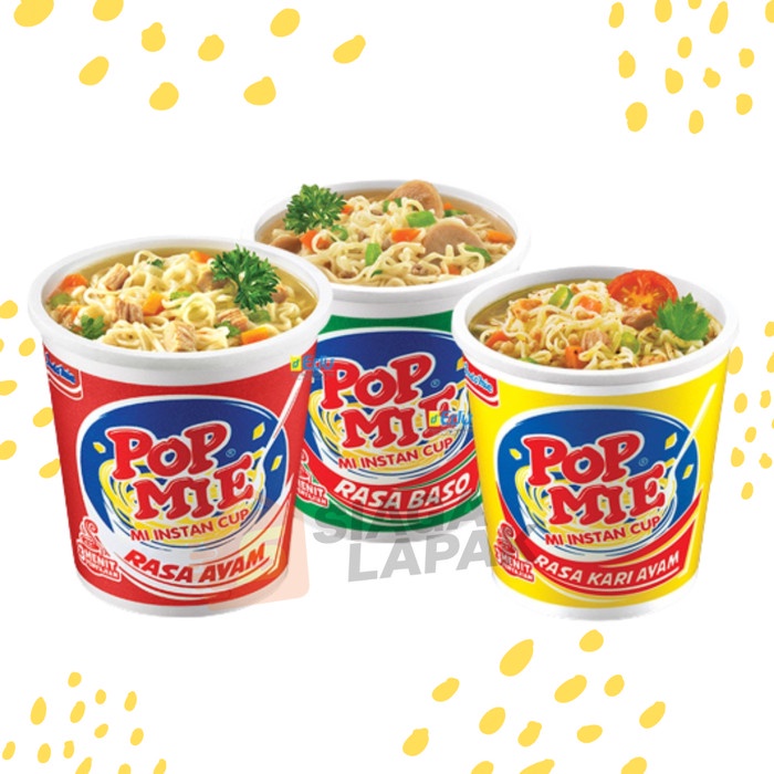 Pop Mie Kuah 75gr All Varian Baso/Kari Ayam/Ayam/Soto ayam