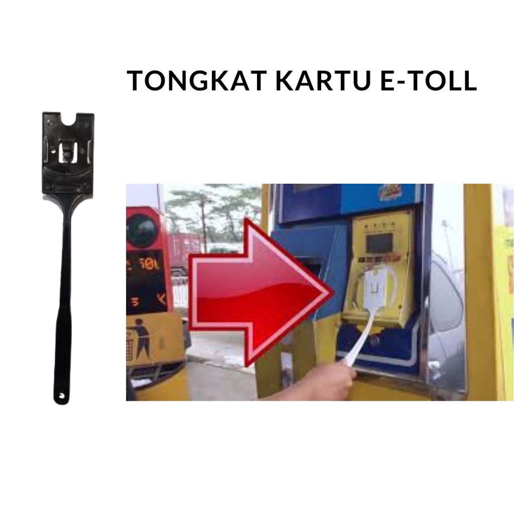 TONGKAT KARTU E TOL WARNA HITAM