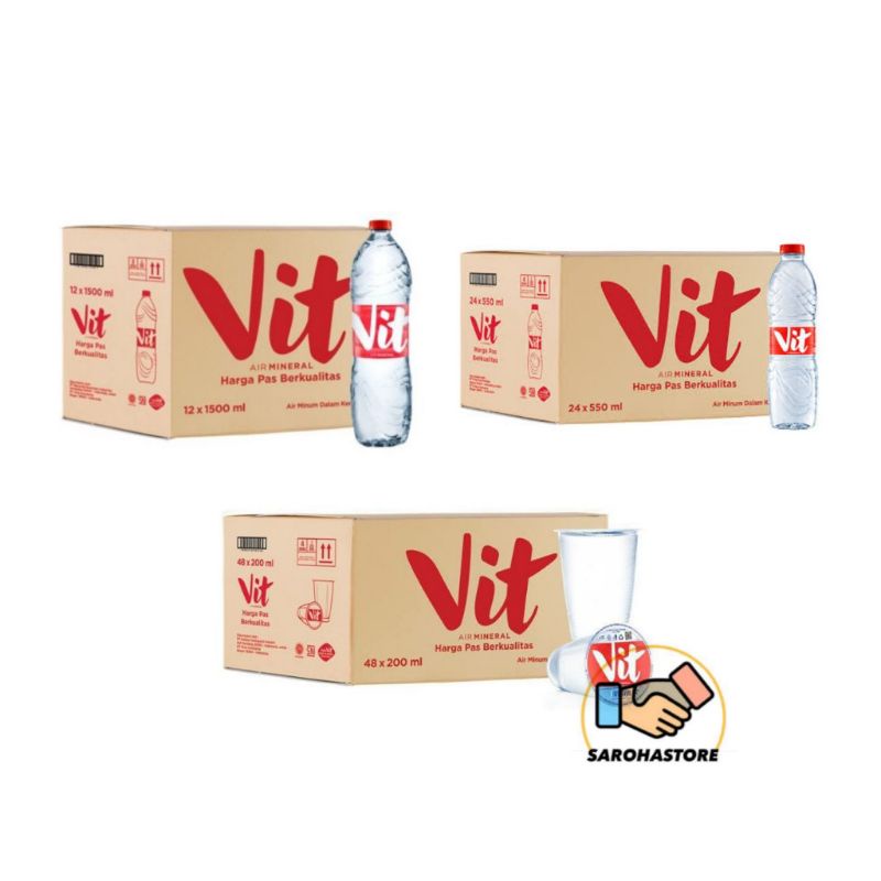 Jual Vit Air Mineral 1 Dus 200 Ml 550 Ml 1500 Ml Shopee Indonesia 2207