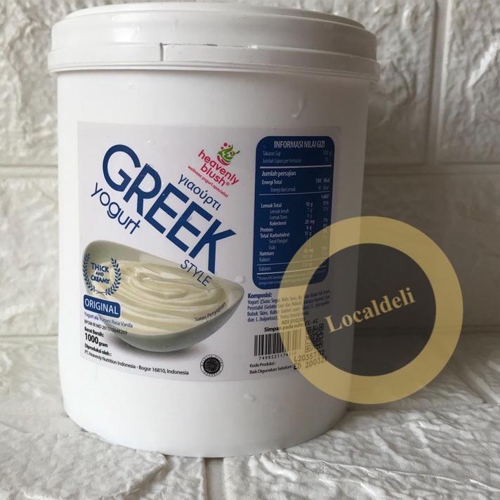 

COD✔️HEAVENLY BLUSH GREEK PLAIN YOGHURT/ GREEK PLAIN YOGURT/ GREEK YOGHURT ORIGINAL 1 KG|KD3