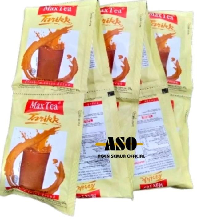 

Ready Banyak MAX TEA TEH TARIK 25gr Sachet RENCENG ( ISI 10 ) !!^^