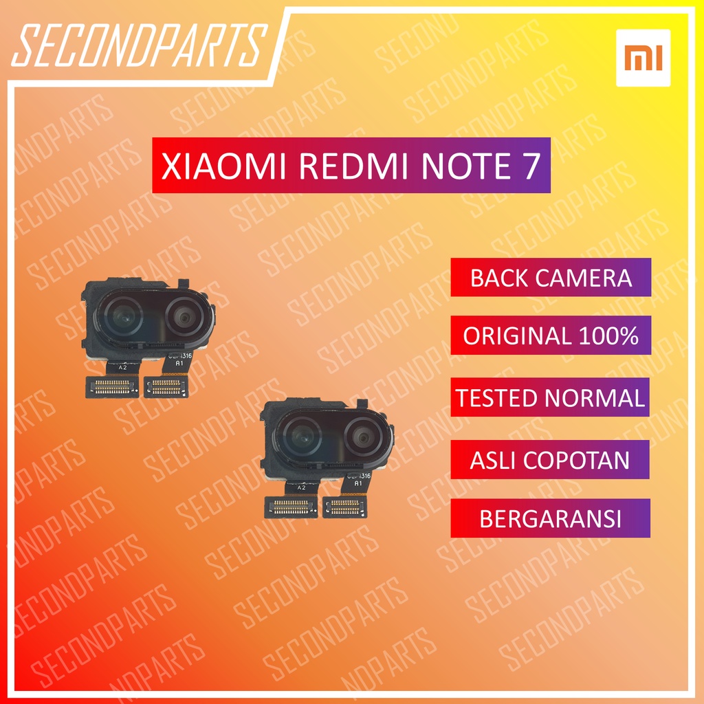 DUAL KAMERA BELAKANG XIAOMI REDMI NOTE 7 ORIGINAL COPOTAN