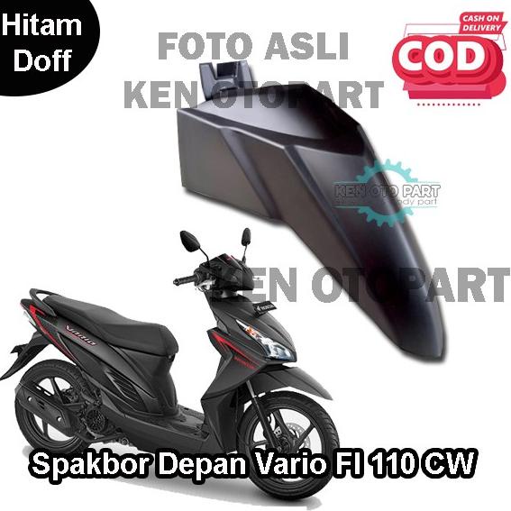 SPAKBOR DEPAN VARIO FI 110 CW HITAM DOFF/SLEBOR DEPAN VARIO FI 110 CW