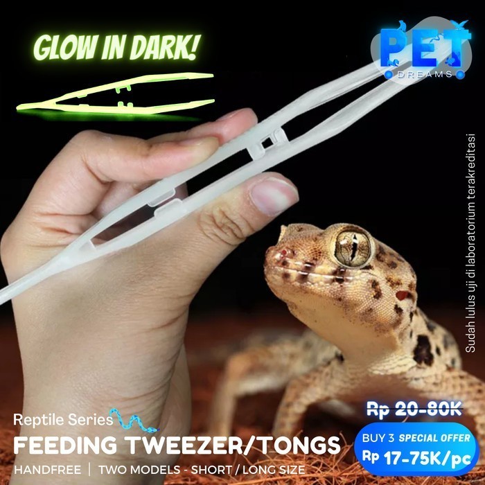 FEEDING TONGS TWEEZER REPTIL PINSET CAPITAN JANGKRIK ULAT DUBIA MENCIT