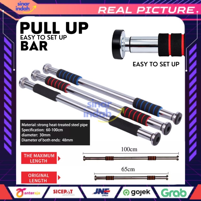 Pull Up Pull Up Bar Door Chinning Bar Iron Gym Alat Pull Up Tiang Pull Up