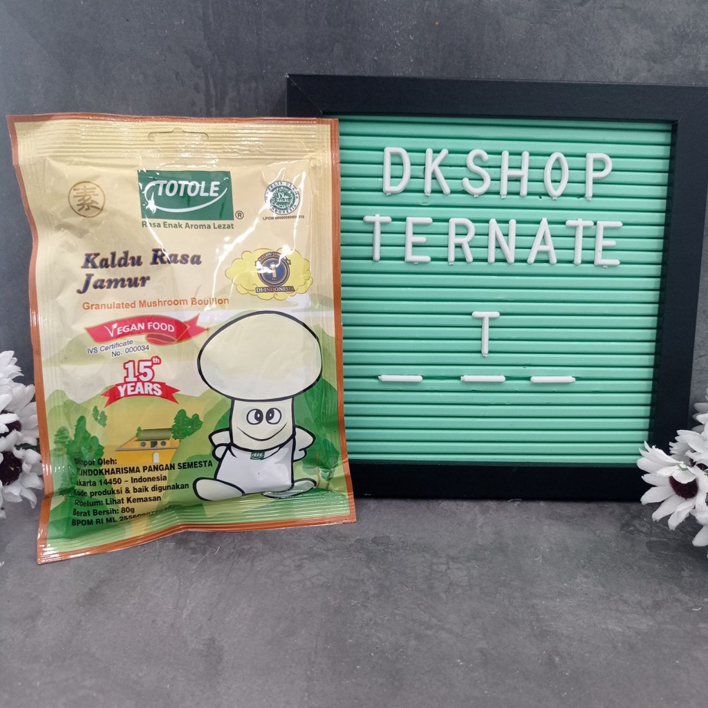 

TOTOLE Kaldu Rasa Jamur Vegetarian Food 80gr