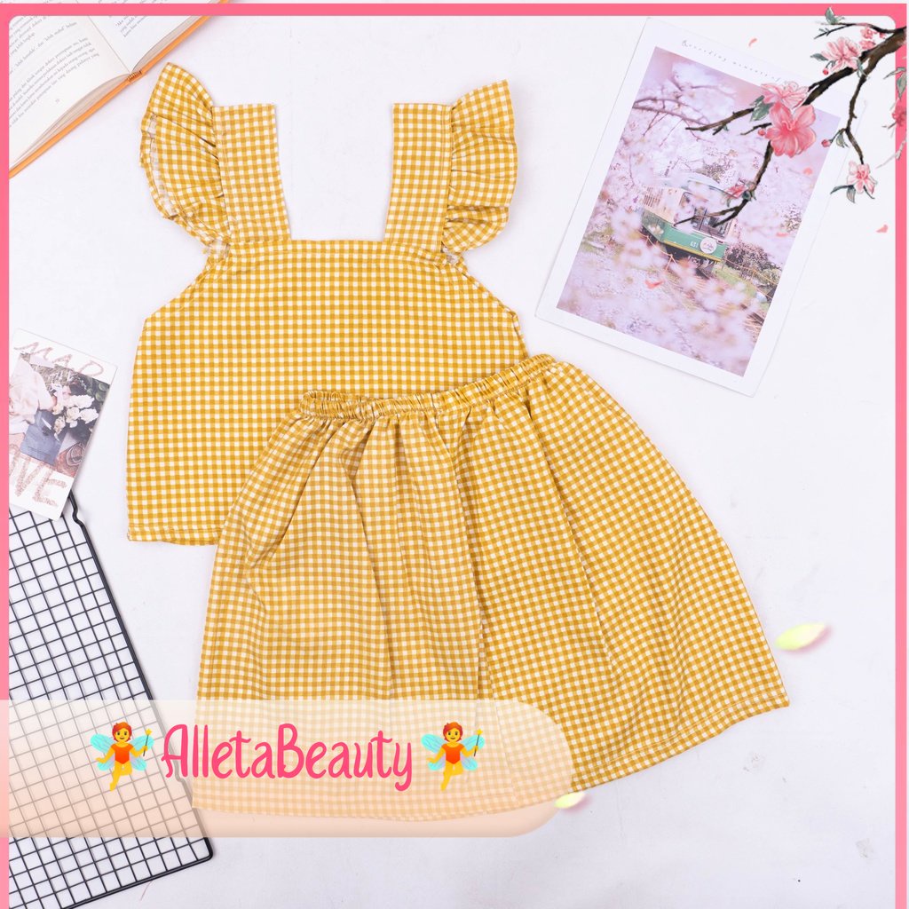 AB✓ Setelan Cha- Cha anak perempuan / SET TARTAN CELANA PANJANG / Setelan Celana Panjang / baju anak