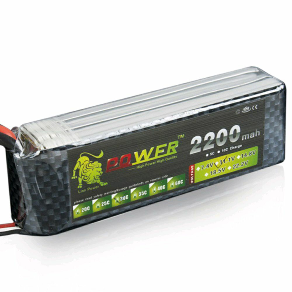 Battery Lipo 7.4V 2S 2200MAH 35C Pesawat Drone Car Boat Pesawat Heli