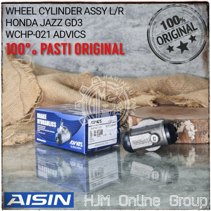 WHEEL CYLINDER - MASTER BAK BLOK REM BELAKANG JAZZ CITY ADVICS AISIN