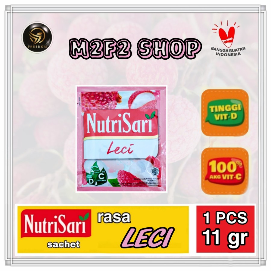 

NutriSari Minuman Serbuk Rasa Leci Sachet - 11 gr (Kemasan Satuan)