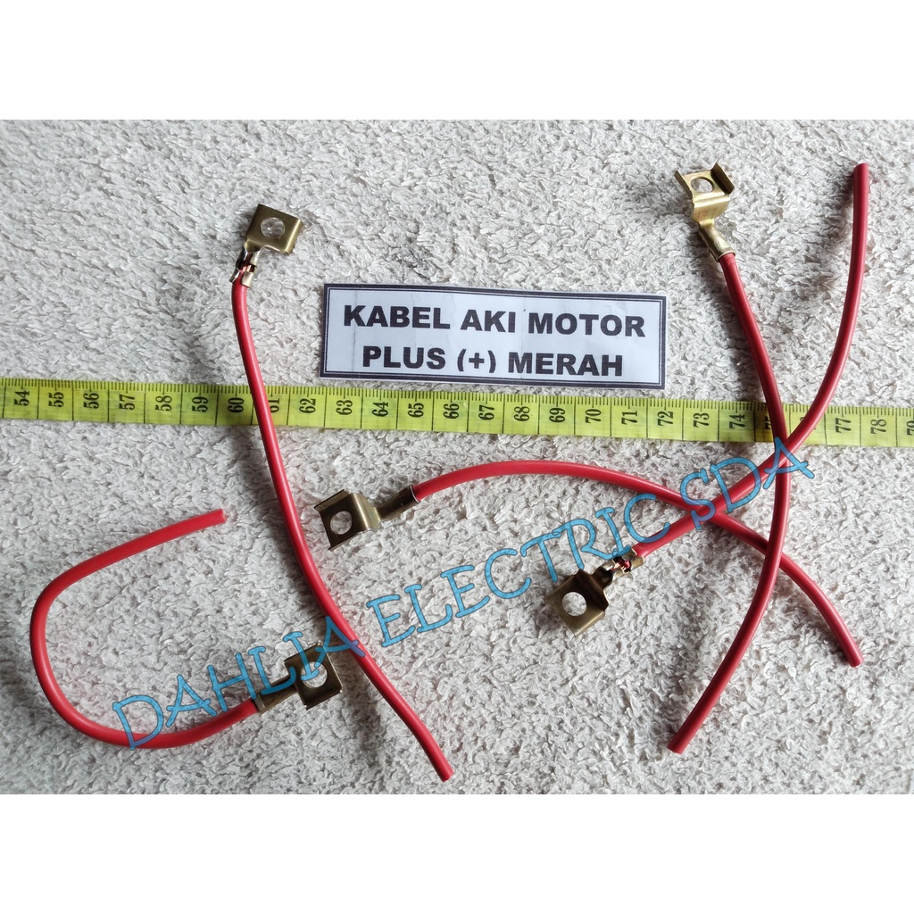 KABEL + SKUN AKI (+) MERAH UNTUK MOTOR
