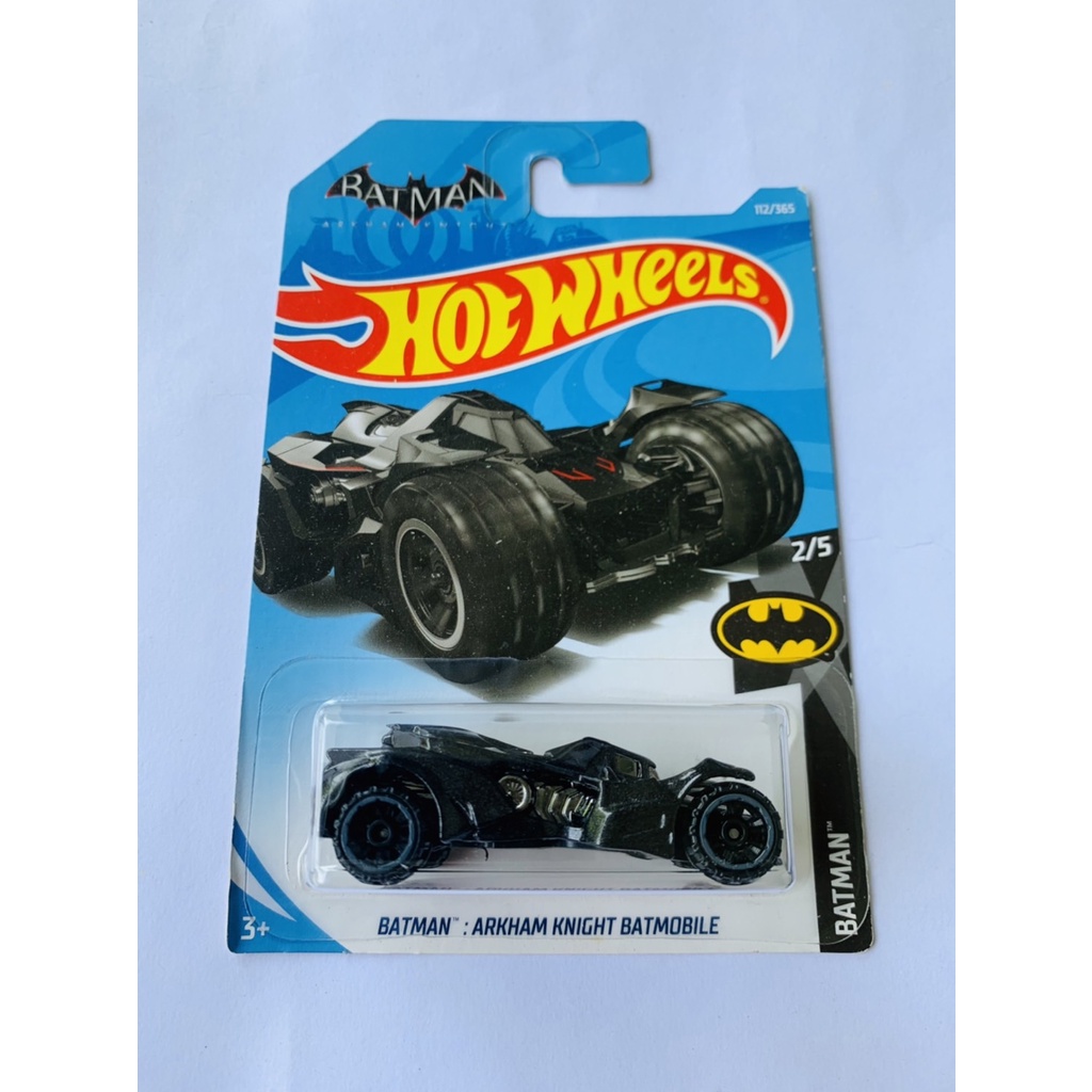 HOTWHEELS HOT WHEELS BATMAN ARKHAM KNIGHT BATMOBILE HITAM 2/5 DIECAST MINIATUR MOBIL MAINAN MOBILAN 