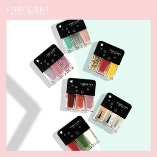 (18Color) Nail Polish 3in1 Korea Premium Tahan Lama Halal / Kutek Kuku 3in1 3 Warna