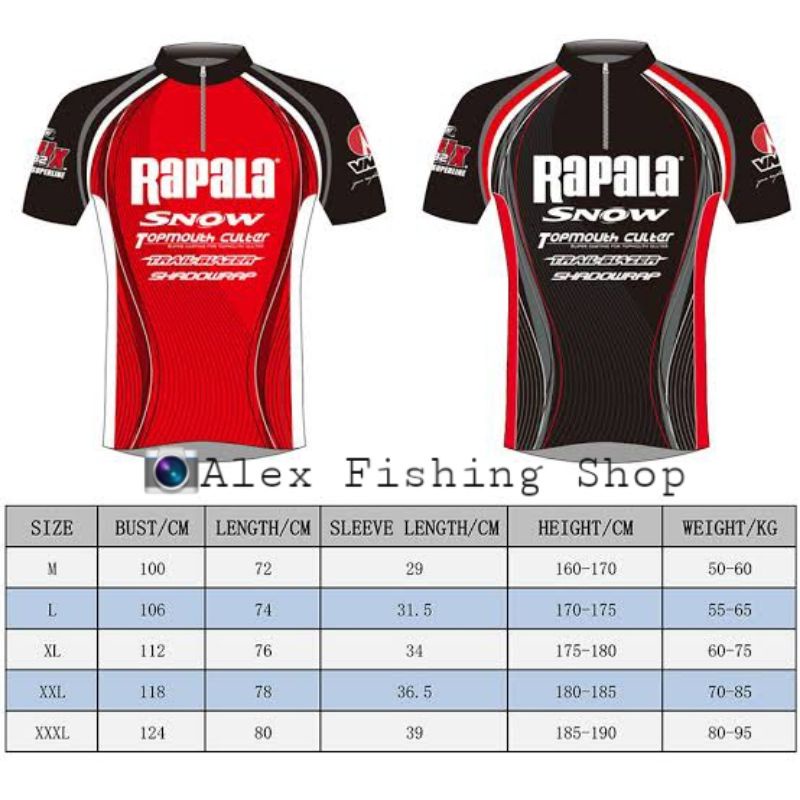 Baju Casting Jersey Rapala Original