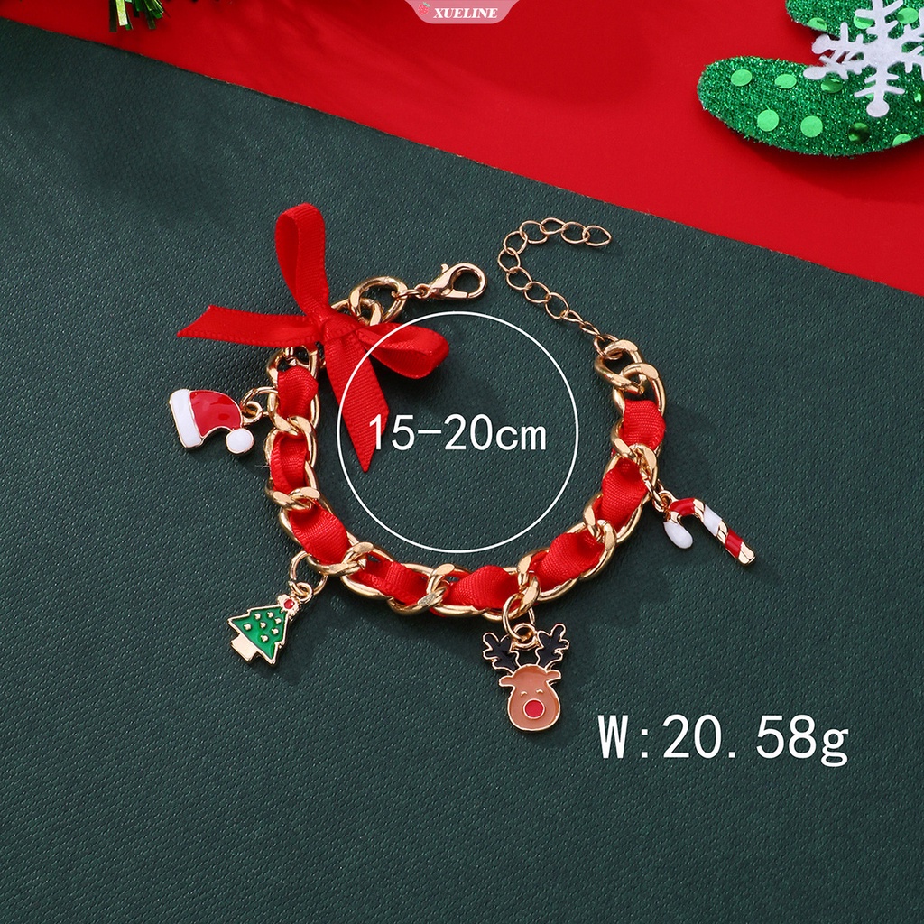 Santa Claus Gelang Natal alloy Liontin Pohon Natal Liontin Dekorasi Selamat Tahun Baru2023Hadiah Natal Halloween [ZXL]