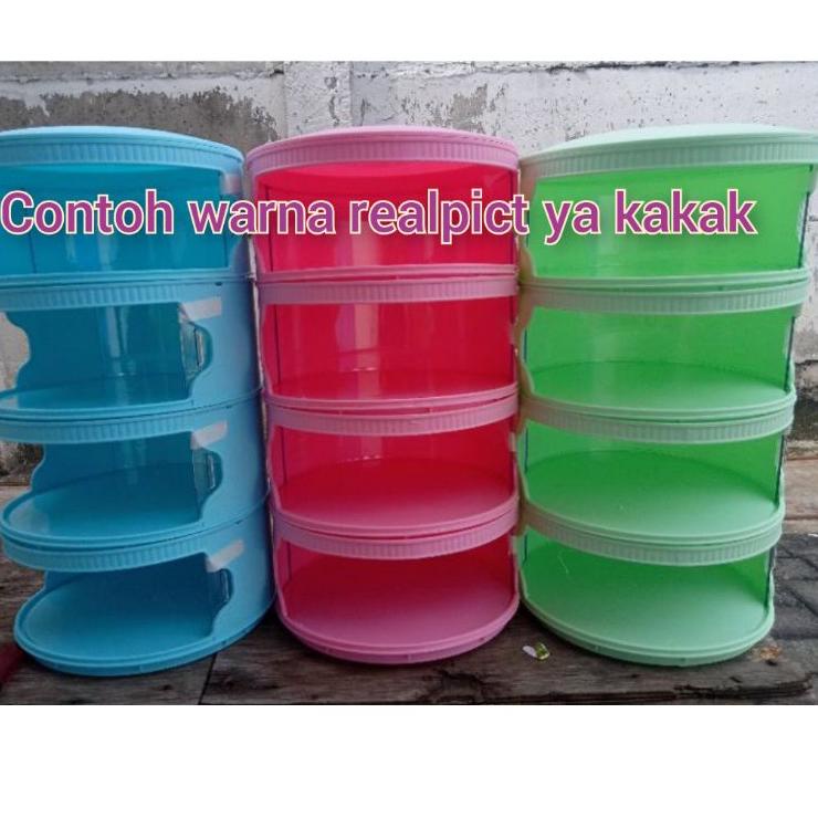 Muraaaahh.. 2kg tudung saji warna 5 susun 5 tingkat PINK BIRU TOSKA PUTIH