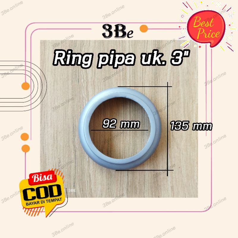 Ring Pipa 3 inc Ring Pipa Besi Ring Cembung Ornamen Pagar Besi