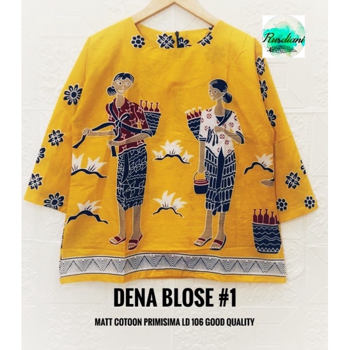 BLOUSE  MBOK JAMU BLOUS BATIK MBOK JAMU CANTIK