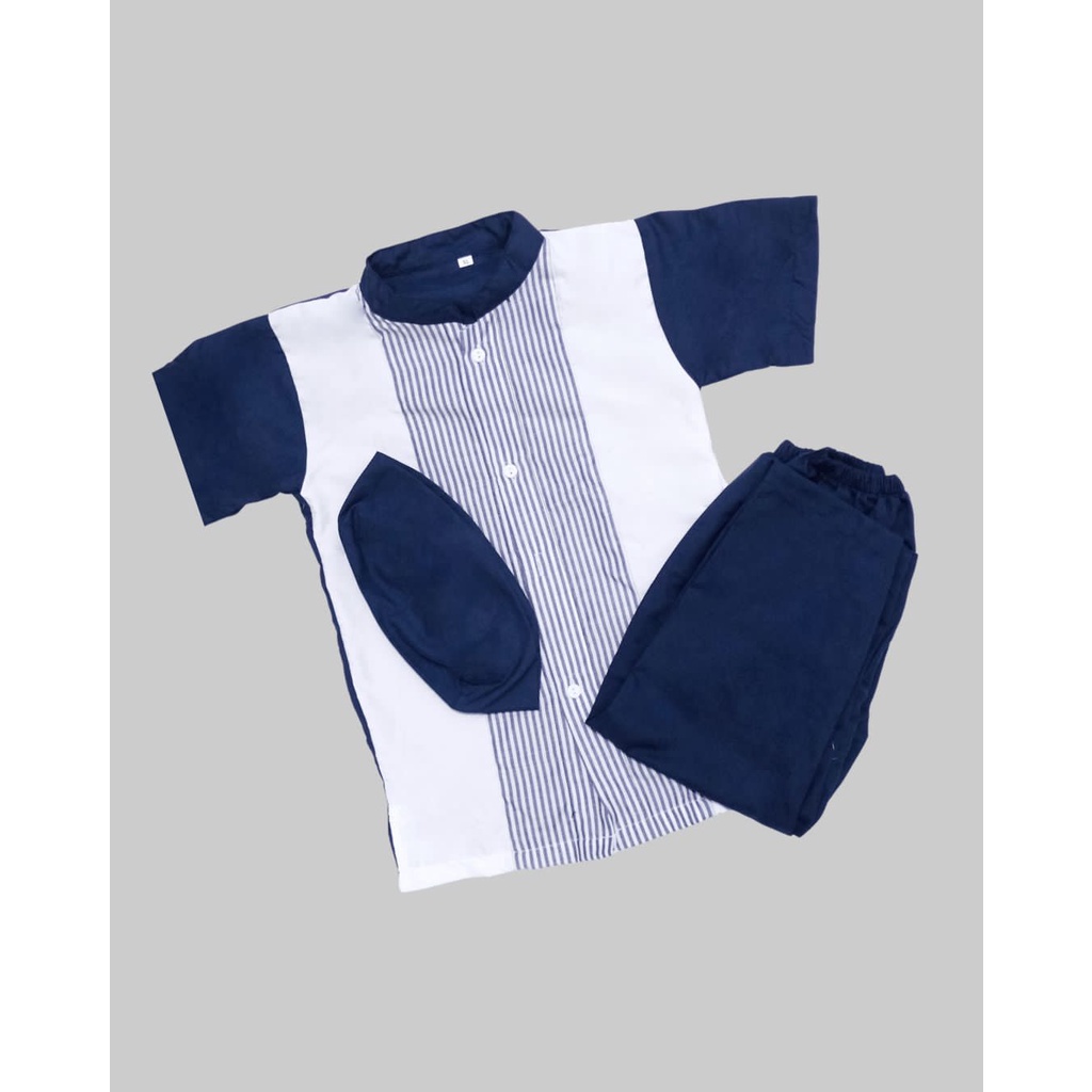 SETELAN ANAK BAJU KOKO MUSLIM ANAK MOTIF SALUR // FASHION BAJU ANAK LAKI-LAKI USIA 1-10THN // BAJU KOKO ANAK MODEL TERBARU