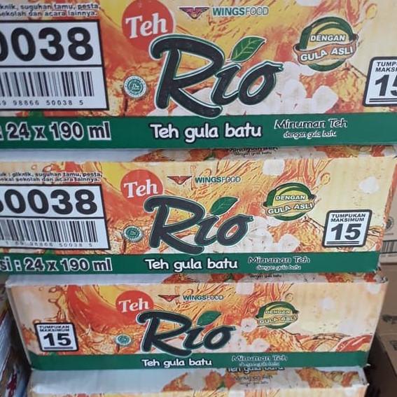 

1 DUS 24 CUP teh rio MINUMAN 180 ML - BERKAH