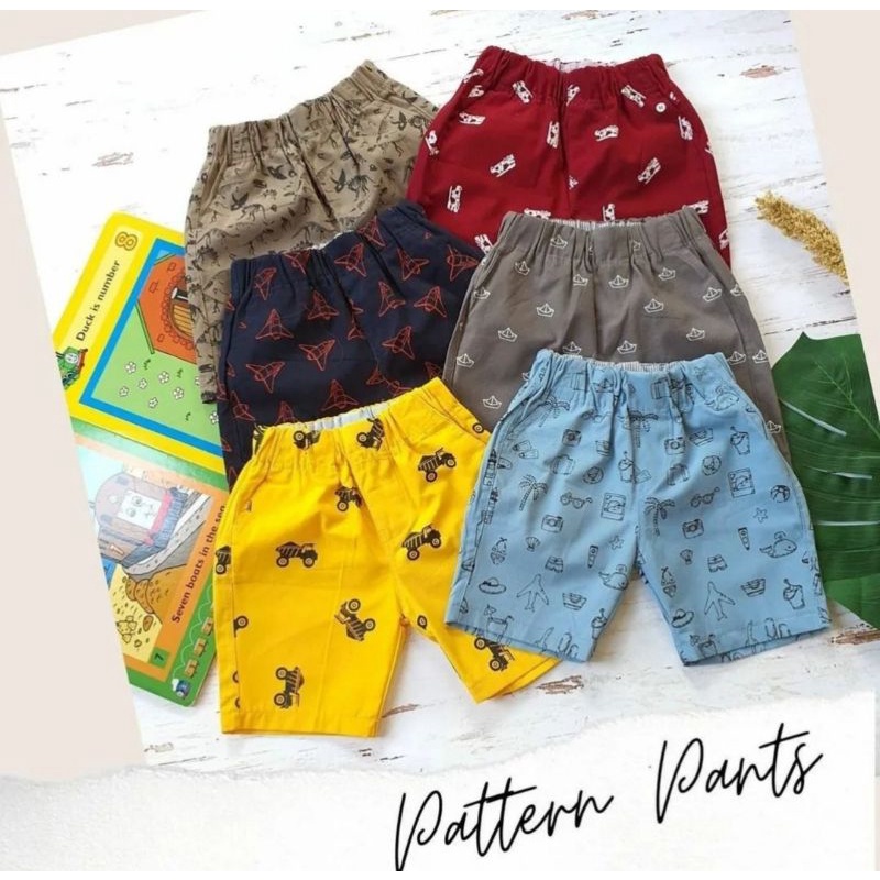 PATTERN SHORT PANTS