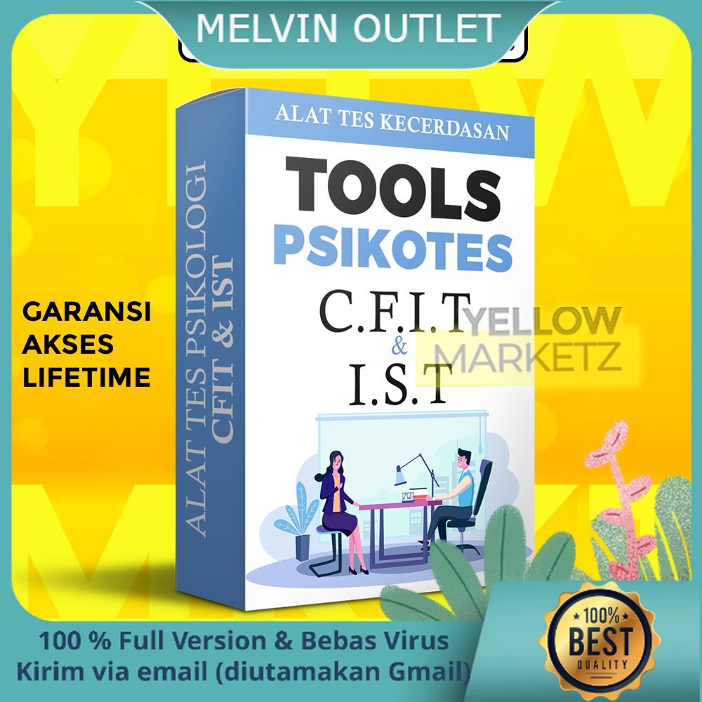 TOOLS PSIKOTES - Alat Tes Psikologi CFIT & IST - Pengukur Kecerdasan IQ
