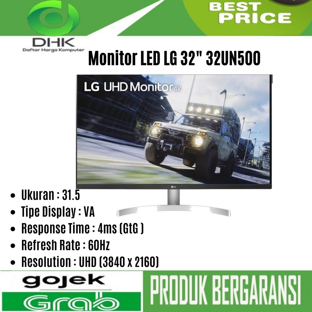 Monitor LED LG 32&quot; LED 32UN500 4K UHD With AMD FreeSync