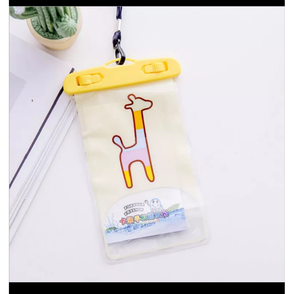 Sarung Hp waterproof handphone motif kartun