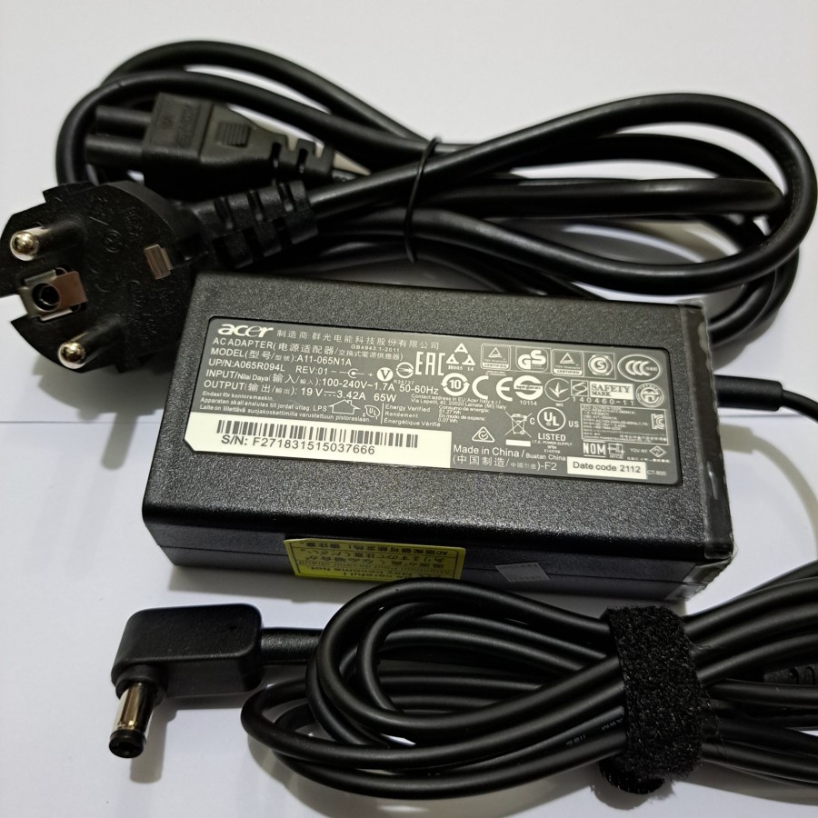 Adaptor Charger Acer Aspire AIO Z1-211 Z1-611 Z1-612 All-In-One PC 19V 3.42A