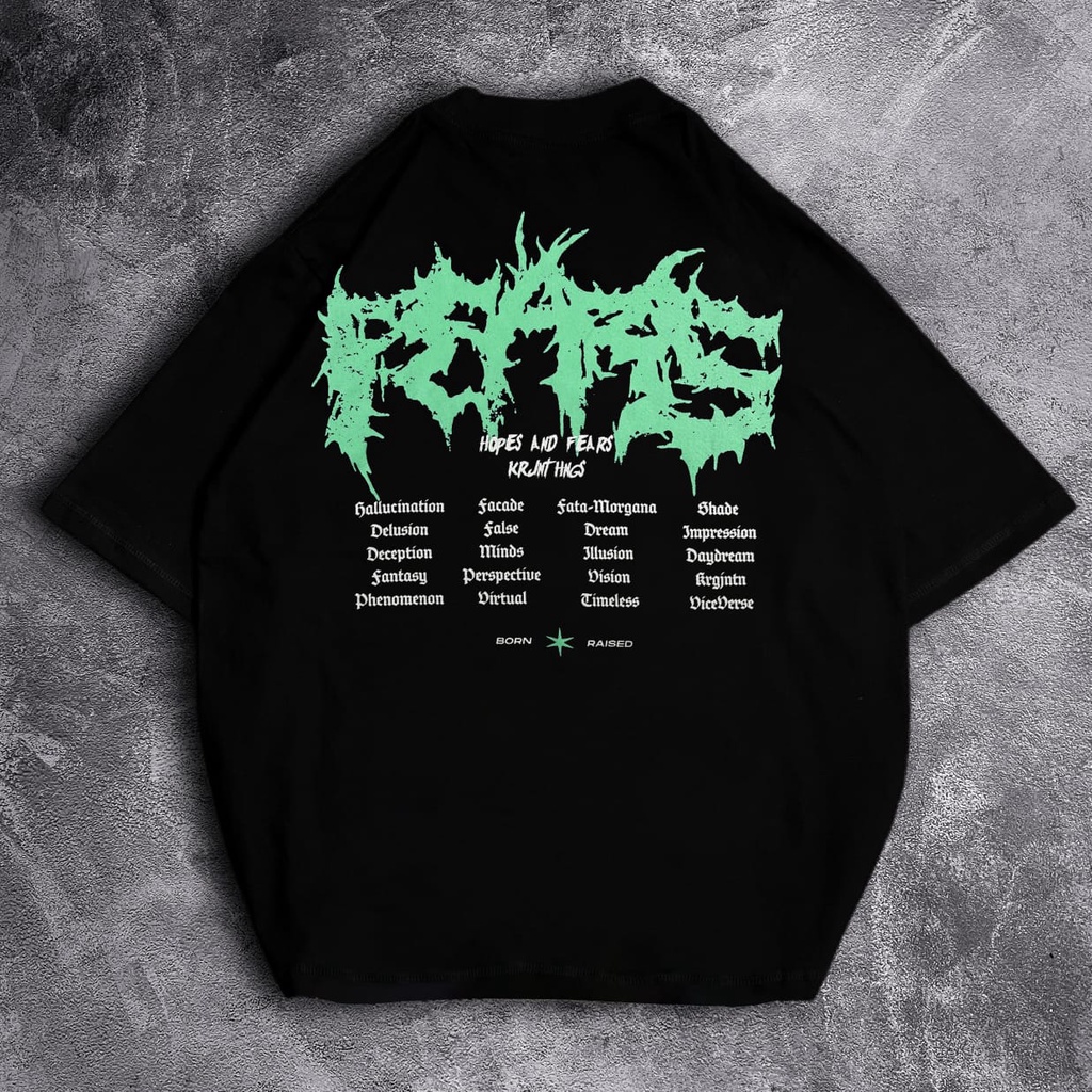 [Oversize] BAJU KAOS OVERSIZE / OVERSIZE T-SHIRT &quot;Fears&quot;