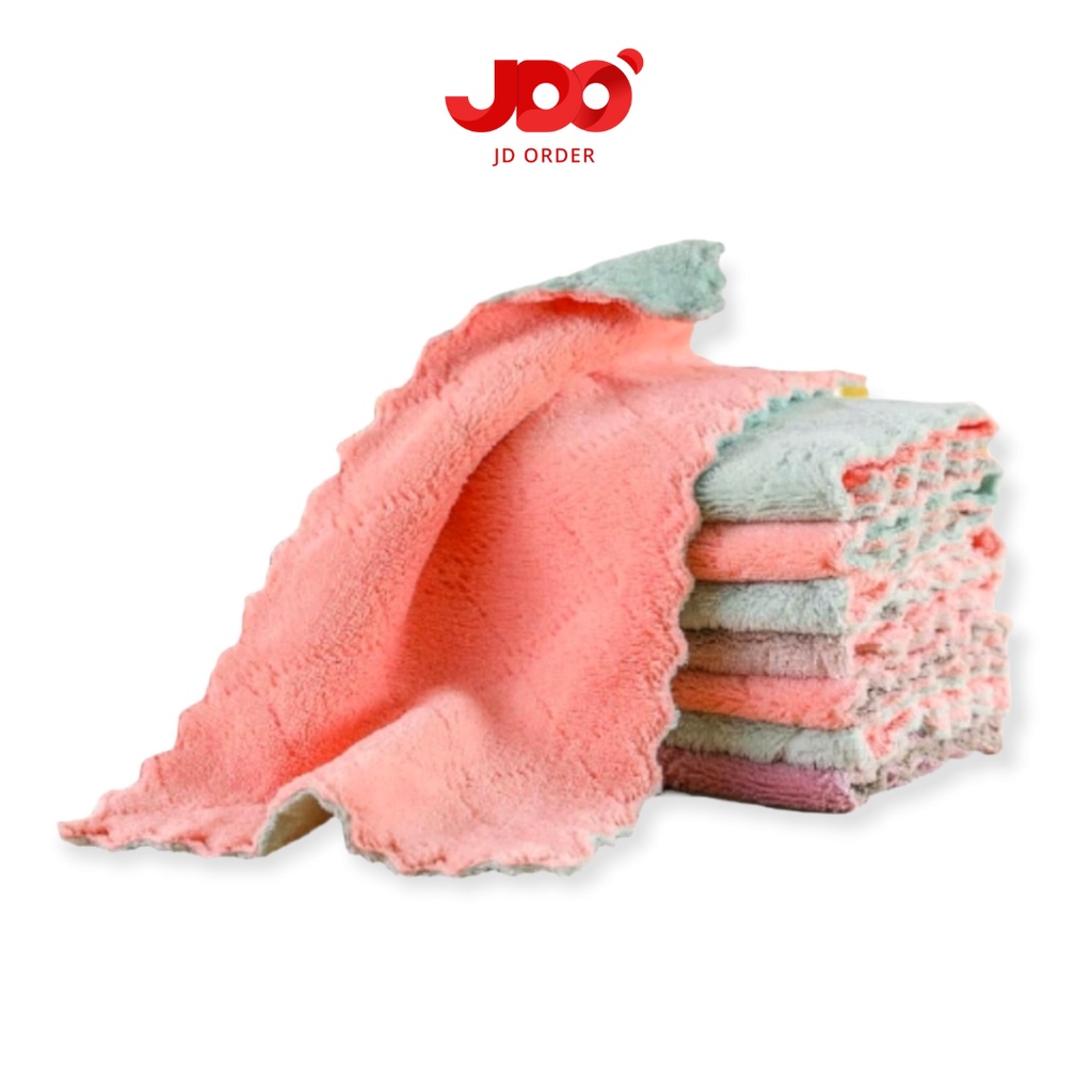 Kain Lap Dapur Anti Minyak Microfiber 5 Pcs