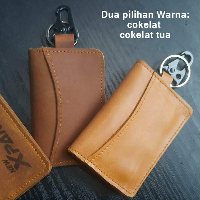 Gantungan Kunci Mobil STNK Kulit Asli  Custom Grafir / Produsen dompet stnk Kulit asli