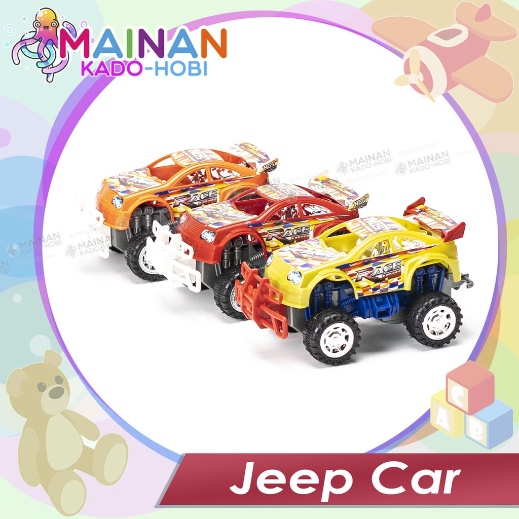 MAINAN ANAK MINIATUR DIECAST JEEP CAR