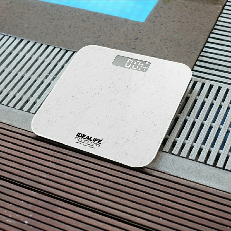 Timbangan Badan Digital Idealife IL-270S Alat Ukur Berat Bahan Kaca