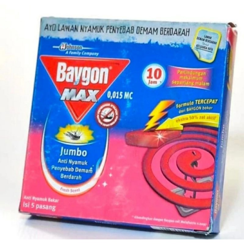 Baygon bakar jumbo Max  isi 5 's