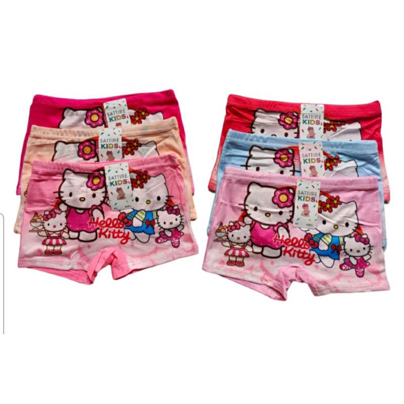 3 pcs Boxer Anak Perempuan Celana Dalam Boxer Anak Cewek