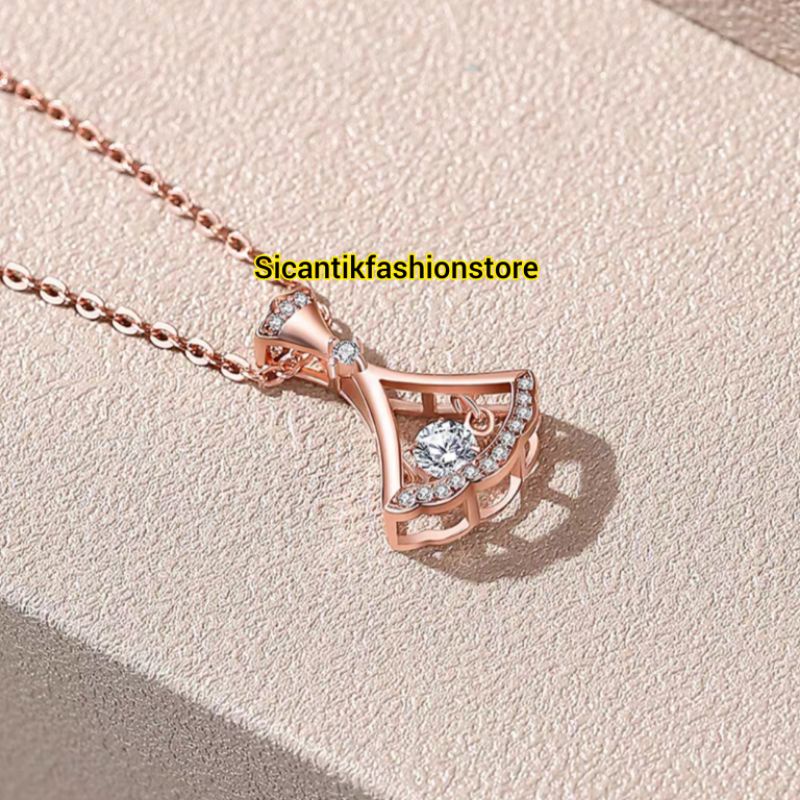 KALUNG TITANIUM WANITA TRENDING ASLI TITANIUM ANTI KARAT SELAMANYA PERHIASAN KOREA KEKINIAN TRENDING LAPIS EMAS 18K PERHIASAN WANITA KOREA KALUNG WANITA BERKUALITAS IMPORT KALUNG TITANIUM FASHION WANITA