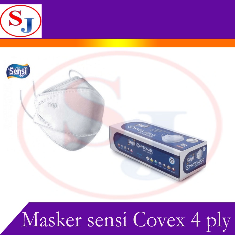 masker sensi Covex 4 ply - Convex Mask Sensi = Masker Evo Plusmed