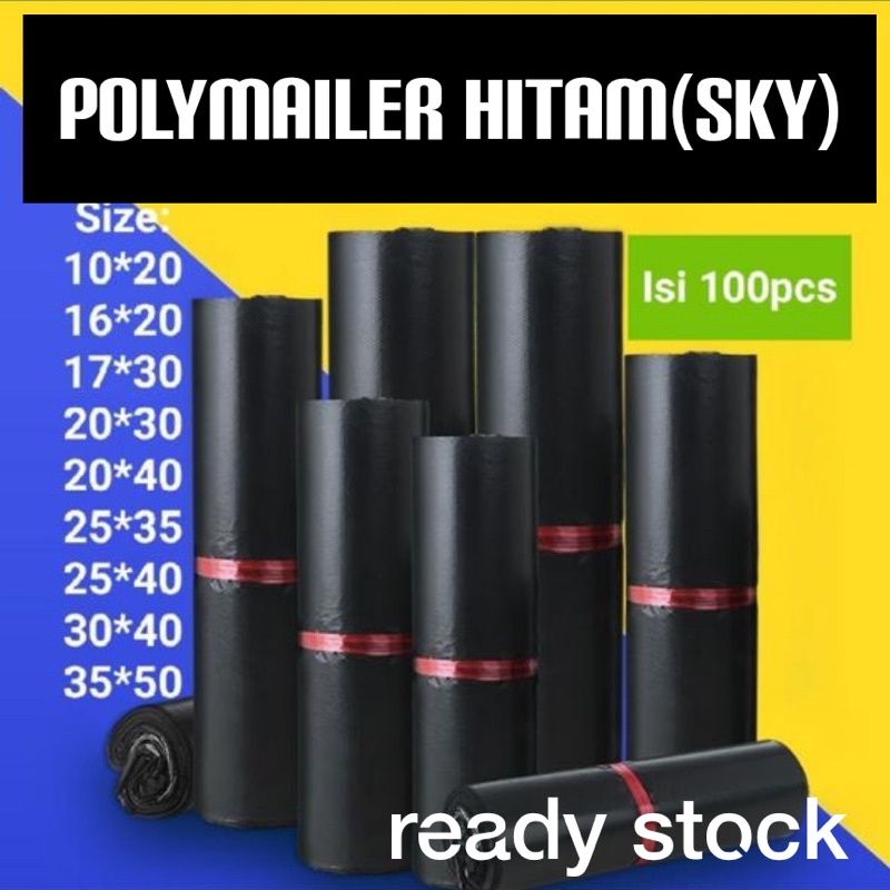 PLASTIK PACKING ONLINE /plastik polimailer hitam