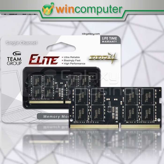 Memory RAM Laptop / Notebook Team Elite Sodimm DDR4 PC25600 3200MHz 16GB [1x16GB]