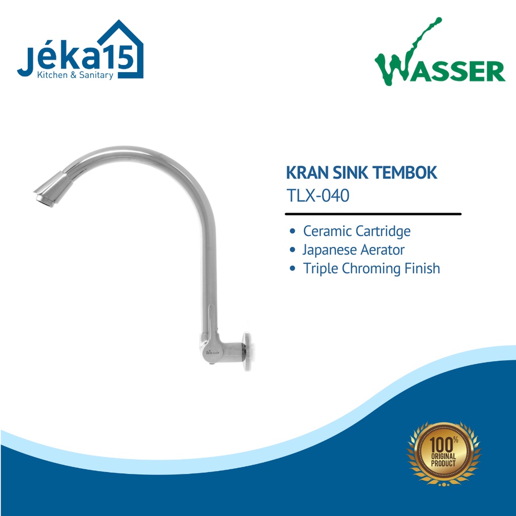 KRAN SINK TEMBOK | KRAN BAK CUCI PIRING | KRAN SINK | WASSER TLX-040