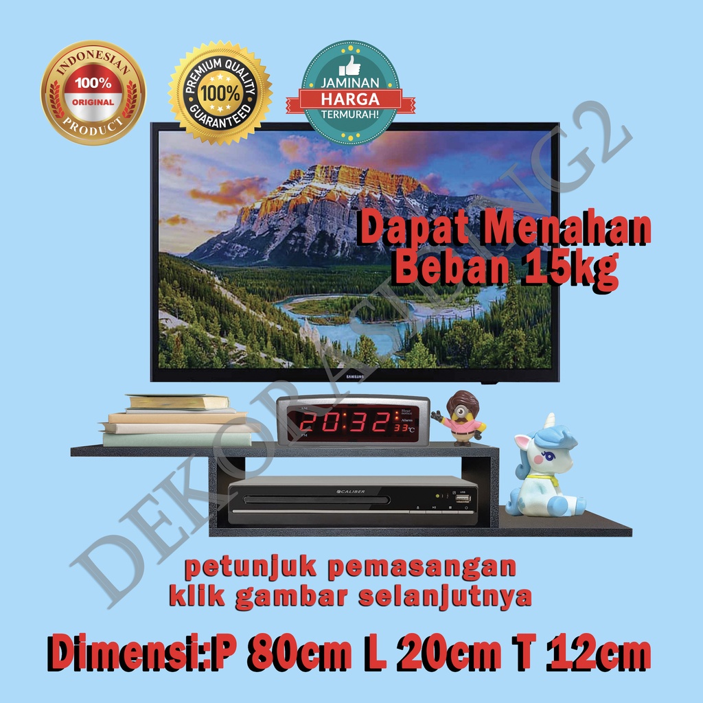 rak ambalan dinding minimalis - AD09 / rak tv gantung / ambalan tv gantung / rak minimalis / hiasan 