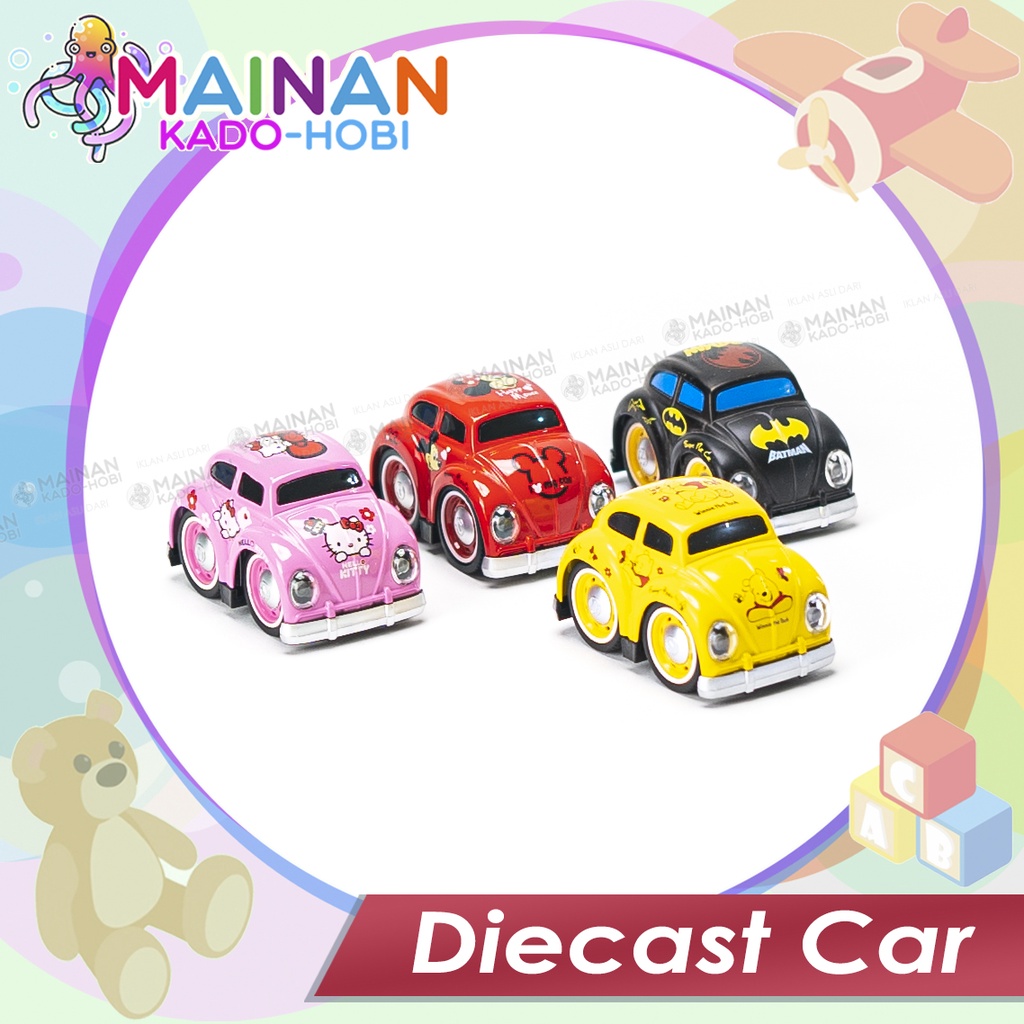 MAINAN ANAK DIECAST SUPER CAR MOBIL KARTUN PULLBACK TOYS