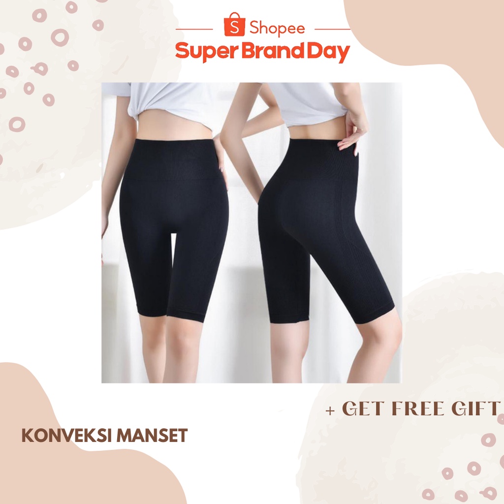 CELANA LEGGING PENDEK BAHAN SPANDEK JERSEY SIZE STANDART MURAH/BISA COD