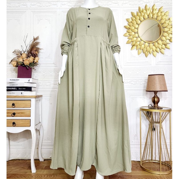 Gamis CIKA MAXY CRINGKLE AIRFLOW
