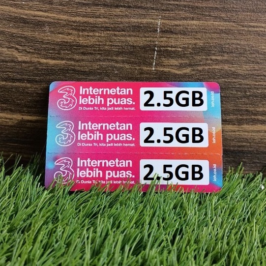 VOUCHER DATA KUOTA THREE/3/TRI AON 1 GB MALANG HARGA GROSIR